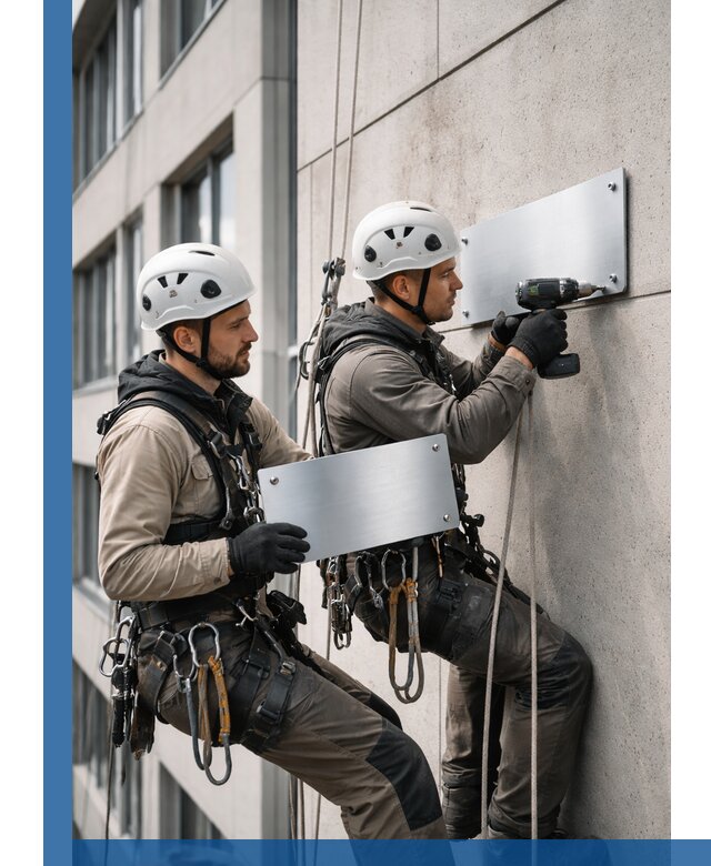 Монтаж табличек и указателей в Туймазы для зданий и сооружений