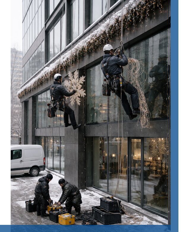 Демонтаж новогоднего оформления в Туймазы от 5605 р. | ВЫСОТНИК-Тмз