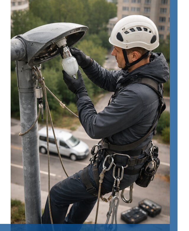 Замена ламп на высоте в Туймазы от 2548 р. | ВЫСОТНИК-Тмз