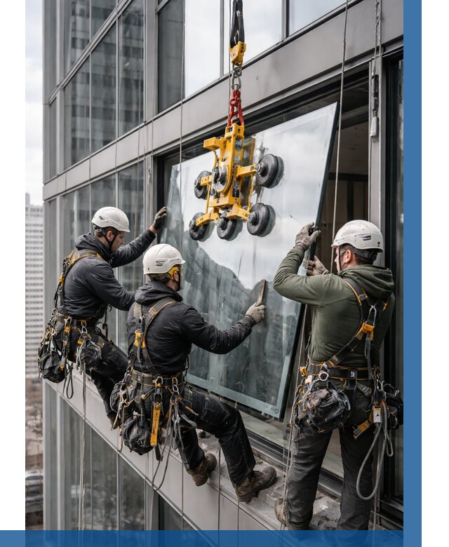 Фасадное остекление зданий под ключ в Туймазы от 10190 р. | ВЫСОТНИК-Тмз