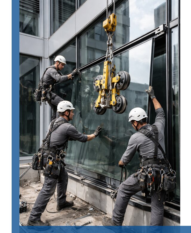 Структурное остекление фасадов в Туймазы монтаж и обслуживание