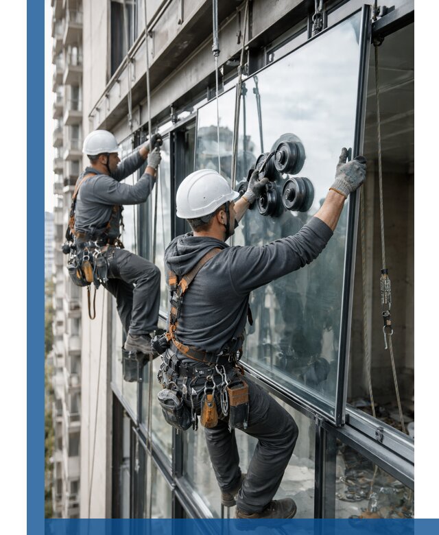 Витражное остекление фасадов и лоджий в Туймазы под ключ