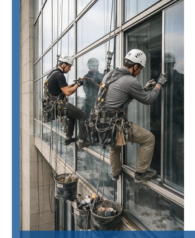 Ремонт витражных конструкций и фасадного остекления в Туймазы