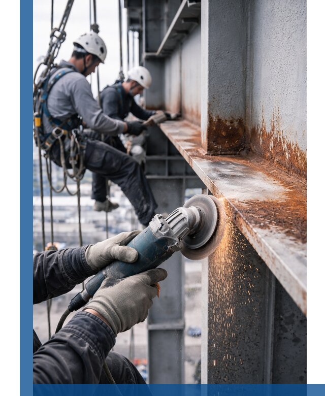 Зачистка металла от ржавчины и подготовка поверхностей в Туймазы