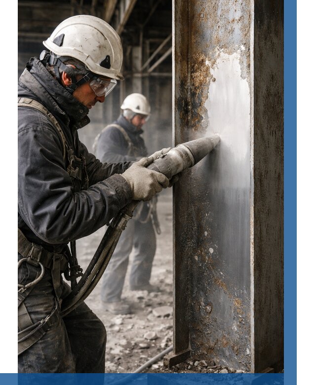 Удаление старой краски с металла в Туймазы от 459 р. | ВЫСОТНИК-Тмз