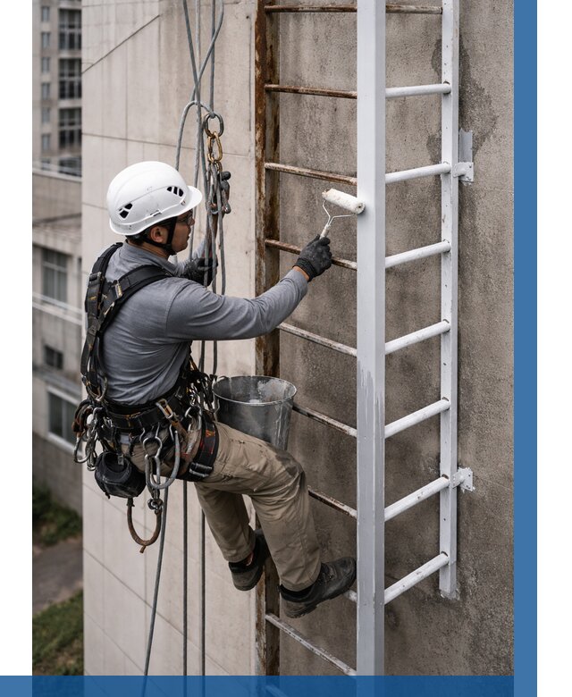 Покраска пожарных лестниц в Туймазы от 4586 р. | ВЫСОТНИК-Тмз