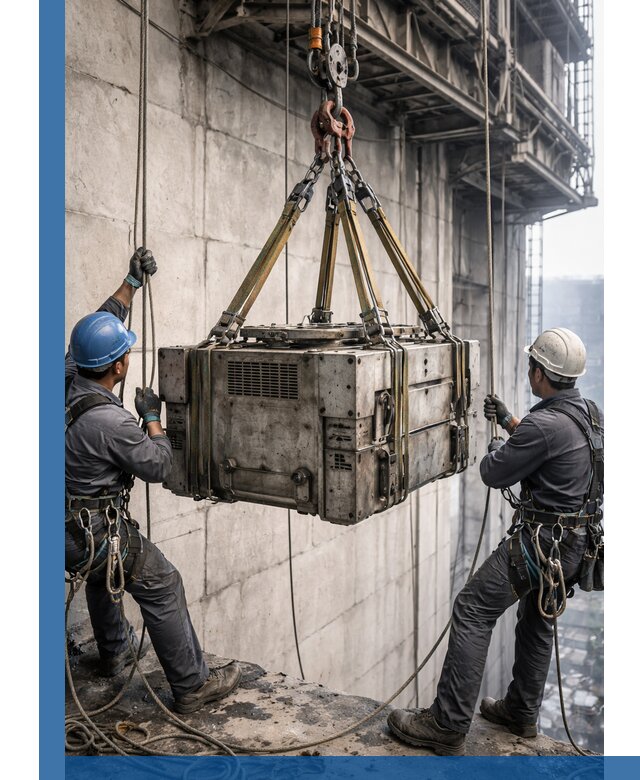 Такелажные работы на высоте, подъем и монтаж грузов в Туймазы