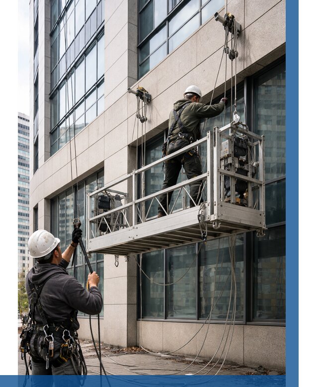 Монтаж и подъем фасадной люльки в Туймазы от 12228 р. | ВЫСОТНИК-Тмз