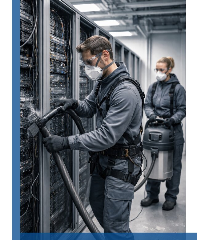 Обеспыливание серверной комнаты в Туймазы, профессиональная очистка