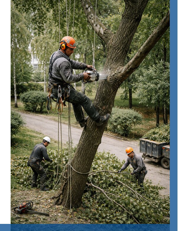 Кронирование деревьев в Туймазы от 6624 р. | ВЫСОТНИК-Тмз