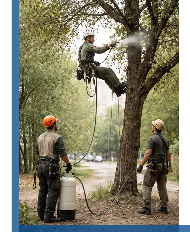 Обработка деревьев от вредителей в Туймазы профессиональная защита