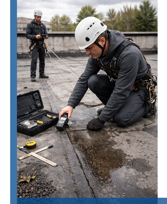 Обследование кровли на протечки и выявление дефектов в Туймазы