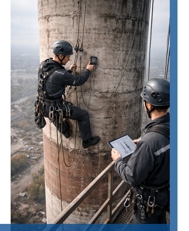 Обследование дымовой трубы в Туймазы от 8152 р. | ВЫСОТНИК-Тмз